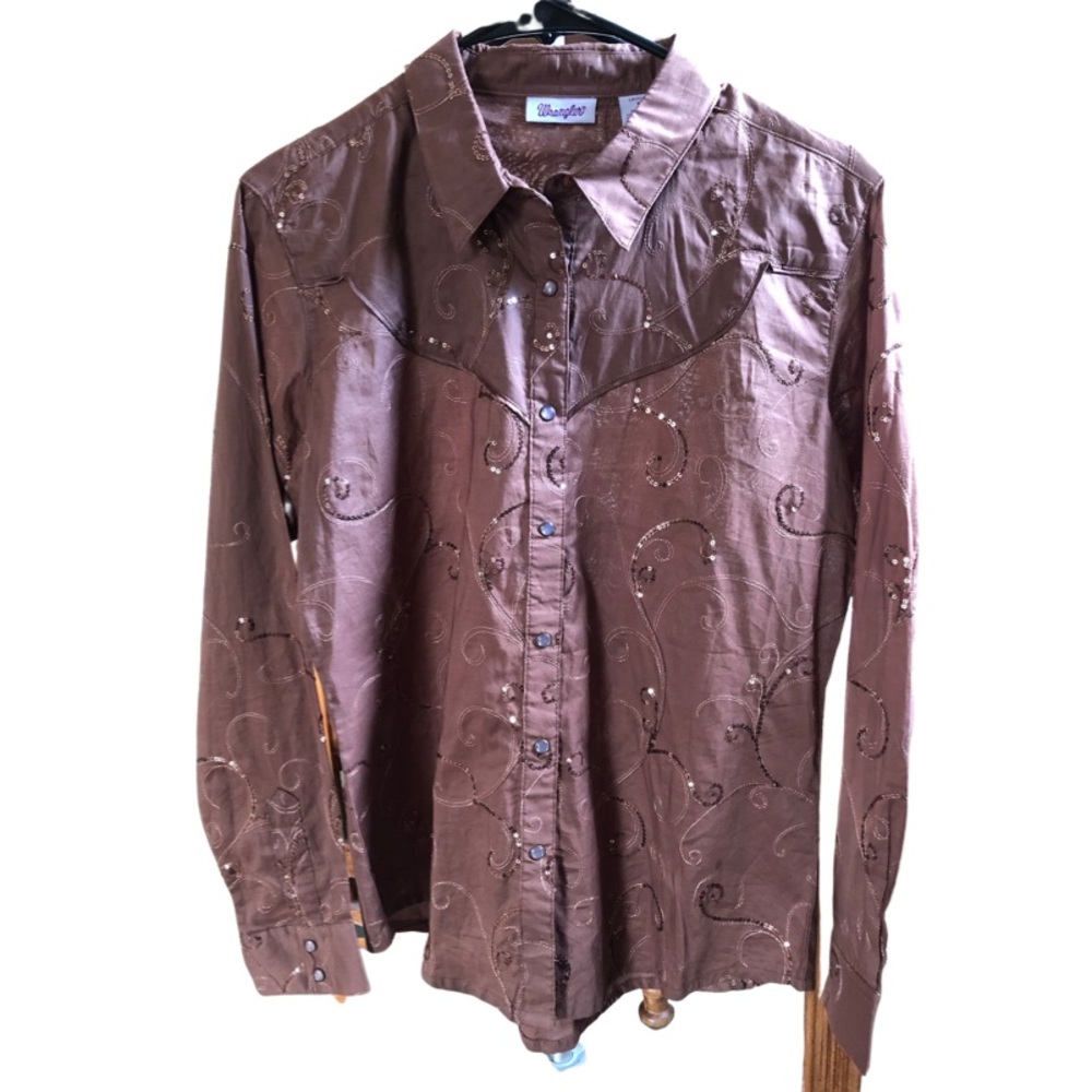 Wrangler embroidered with sequins western blouse